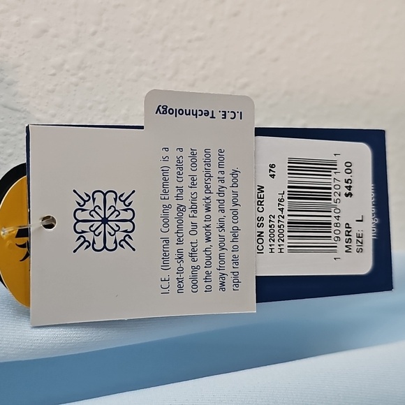 HUK Icon SS Crew Short Sleeve Shirt Large - Picture 4 of 8